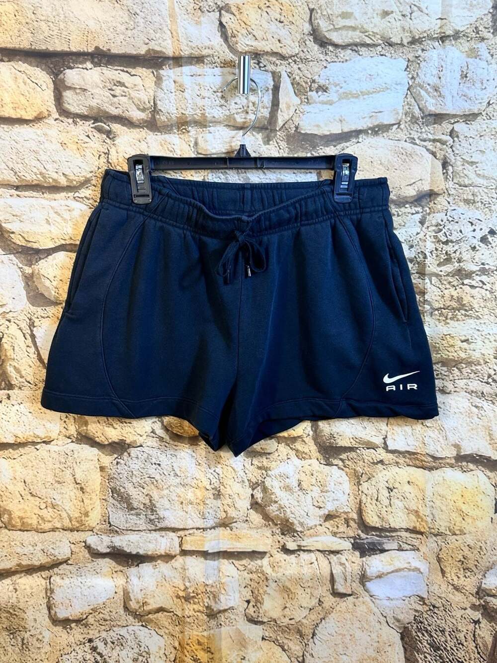 Nike Air Fleece Shorts Size M Black